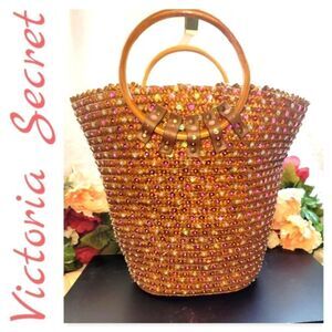 RARE - VINTAGE Victoria Secrets Sequin Bag Signs of wear from storage never used